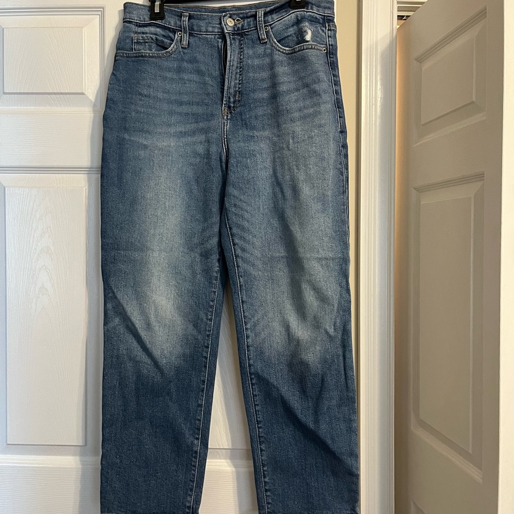 Old Navy Sky-Hi Straight Blue Jeans